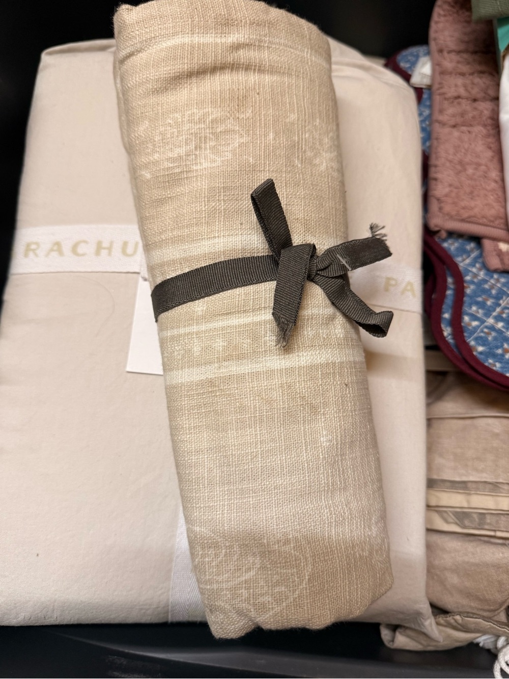 4 Pk Cotton Paisley Cloth Napkins 18x18 - Threshold with Studio McGee- Tan